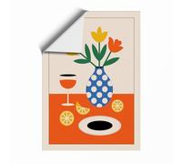 Still Life in Colour Mid-Century Unframed Wall Art Print A3 (42×29.7cm), Wall Decor for Living Room, Bedroom, Office & Home, Art Gift