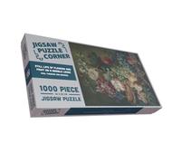 Still Life of Flowers and Fruit on a Marble Ledge | Paul Theodor Van Brussel | Fine Art Jigsaw Puzzle - 1000 pieces