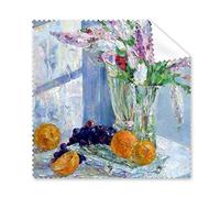 Still Life Oil Painting Vase Flower Grape Orange Illustration Pattern Glasses Cloth Cleaning Cloth Phone Screen Cleaner 5pcs