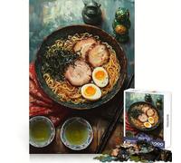 Still Life Ramen Painting Adults Puzzles 1000 Piece Jigsaws Reason Skill Toy Slow Enjoy Exact Cut Art Collection Piece 38x52cm