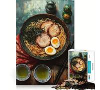 Still Life Ramen Painting Hard Jigsaw Puzzle for Adults 1000 Pieces Boost Recall Calm Escape Tight Edge 50x75cm