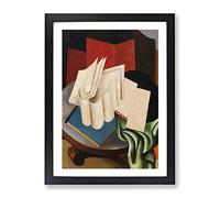 Still Life Vol.2 By Roger De La Fresnaye Classic Painting Framed Wall Art Print, Ready to Hang Picture for Living Room Bedroom Home Office Décor, Black A3 (34 x 46 cm)