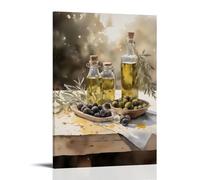 Still Life Watercolor Painting (1) Canvas Wall Art Posters: Aesthetic Prints for Bedroom, Dorm Room Decor 16x24inch(40x60cm)