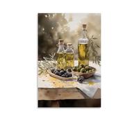 Still Life Watercolor Painting (1) Canvas Wall Art Posters: Aesthetic Prints for Bedroom, Dorm Room Decor 12x18inch(30x45cm)