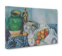 Still Life With Apples Vol.1 By Paul Cezanne Canvas Print for Living Room Bedroom Home Office Décor, Wall Art Picture Ready to Hang, 30 x 20 Inch (76 x 50 cm)