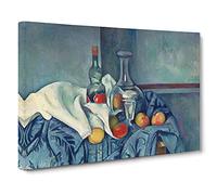 Still Life With Apples Vol.2 By Paul Cezanne Canvas Print | Gallery Wrapped 30mm Frame Wall Art | 30x20 inches | Ready to Hang | Impressionist Still Life Picture | Living Room Bedroom Lounge Office