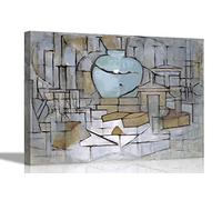 Still Life with Ginger Pot by Piet Mondrian Canvas Prints Wall Art Pictures Hanging Sretched Framed Artwork Office Home Decor 101 x 76cm (40 x 30 inches)