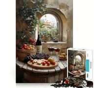 Still Life With Wine And Grapes Adults Puzzles 1000 Piece Jigsaws Reason Skill Toy Slow Enjoy Exact Cut Art Collection Piece 38x52cm