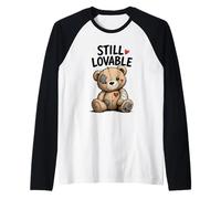 Still Lovable Teddy Bear Raglan Baseball Tee