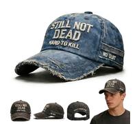 Still Not Dead Cap, Ain't Dead Yet Hat - Funny Saying Humorous Baseball Caps, Vintage Dad Hat Break Distressed for Men Women (E 1PC)
