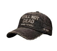 Still Not Dead Cap Hard to Kill Hat Funny Saying Humorous Baseball Caps Funny Ain't Dead Yet Hat Retro Humorous Cap Black