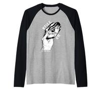 Still On Rock Climbing Graphic Bouldering Illustration Raglan Baseball Tee