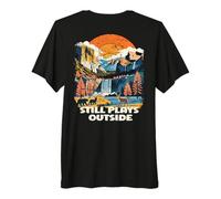 Still Plays Outside Nature Outdoors Lover Mountain Hiking Premium T-Shirt