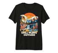 Still Plays Outside Nature Outdoors Lover Mountain Hiking Premium T-Shirt
