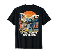 Still Plays Outside Nature Outdoors Lover Mountain Hiking T-Shirt