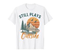 Still Plays Outside Vintage Mountain Hiking Funny Hiking T-Shirt