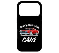 Still Plays With Cars Funny Classic Car Automotive Cartoon Case for iPhone 17 Pro