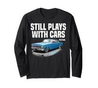 Still Plays with Cars nova 1967 1969 1972 Blue Muscle Car Long Sleeve T-Shirt