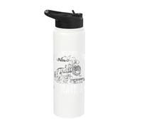 Still Plays with Trains Steam Engine Rail Fans Stainless Steel Insulated Water Bottle