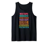 STILL RAD AT 40 - 90s Retro Birthday Mixtapes Pagers 40th Tank Top