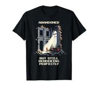 Still Rendering | Abandoned Pixel Art Lost Place Retro T-Shirt
