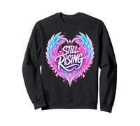 Still Rising Wings Heart Feathers Sweatshirt
