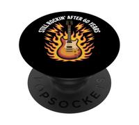 Still Rockin’ After 60 Years Guitar Flame Design PopSockets Adhesive PopGrip
