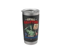 Still Saluting Still Questioning Liberty Graphic Stainless Steel Insulated Tumbler