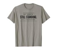 Still Standing Widower Not Broken Grief Memorial Gift T-Shirt