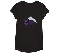 Still Still Me: Alzheimers Awareness Brain Support T-Shirt, Girls, Black, Medium
