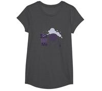 Still Still Me: Alzheimers Awareness Brain Support T-Shirt, Girls, Dark Heather Grey, Medium