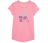 Still Still Me: Alzheimers Awareness Brain Support T-Shirt, Girls, Pink, Medium