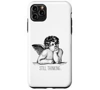 Still Thinking Angel Overthinking Humor Minimalist Sarcastic Case for iPhone 11 Pro Max
