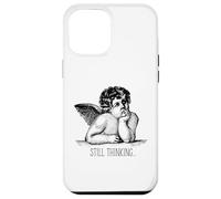 Still Thinking Angel Overthinking Humor Minimalist Sarcastic Case for iPhone 12 Pro Max