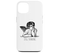 Still Thinking Angel Overthinking Humor Minimalist Sarcastic Case for iPhone 13