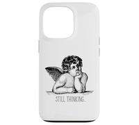 Still Thinking Angel Overthinking Humor Minimalist Sarcastic Case for iPhone 13 Pro