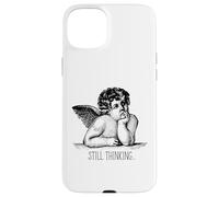 Still Thinking Angel Overthinking Humor Minimalist Sarcastic Case for iPhone 15 Plus