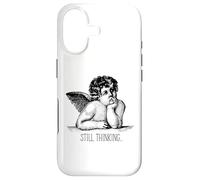 Still Thinking Angel Overthinking Humor Minimalist Sarcastic Case for iPhone 17