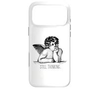 Still Thinking Angel Overthinking Humor Minimalist Sarcastic Case for iPhone 17 Pro Max