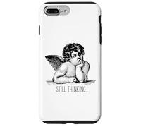 Still Thinking Angel Overthinking Humor Minimalist Sarcastic Case for iPhone 7 Plus/8 Plus