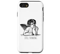 Still Thinking Angel Overthinking Humor Minimalist Sarcastic Case for iPhone SE (2020) / 7/8