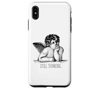 Still Thinking Angel Overthinking Humor Minimalist Sarcastic Case for iPhone XS Max