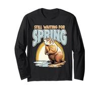 Still Waiting for Spring Groundhog Day Funny Long Sleeve T-Shirt