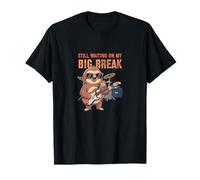 Still Waiting On My Big Break Rock and Roll Sloth T-Shirt