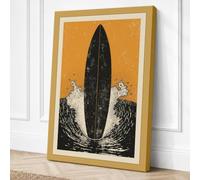 Still Waters Rising Japandi Canvas Wall Art Print 18x12 Inch | Ready to Hang, Gallery Wrapped, Fade-Resistant Inks, Securely Packaged, UK Made