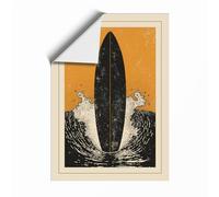 Still Waters Rising Japandi Unframed Wall Art Print A2 (59.4×42cm), Wall Decor for Living Room, Bedroom, Office & Home, Art Gift