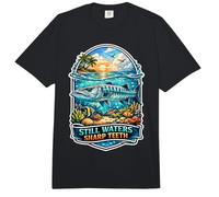 Still Waters Sharp Teeth Barracuda Ocean Lovers Comfort Colors Adult Heavyweight T-Shirt