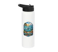 Still Waters Sharp Teeth Barracuda Ocean Lovers Stainless Steel Insulated Water Bottle