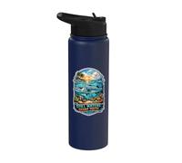 Still Waters Sharp Teeth Barracuda Ocean Lovers Stainless Steel Insulated Water Bottle