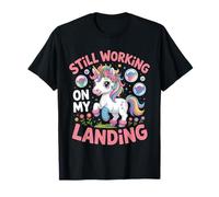 Still Working On My Landing Broken Arm Injury Cute Unicorn T-Shirt